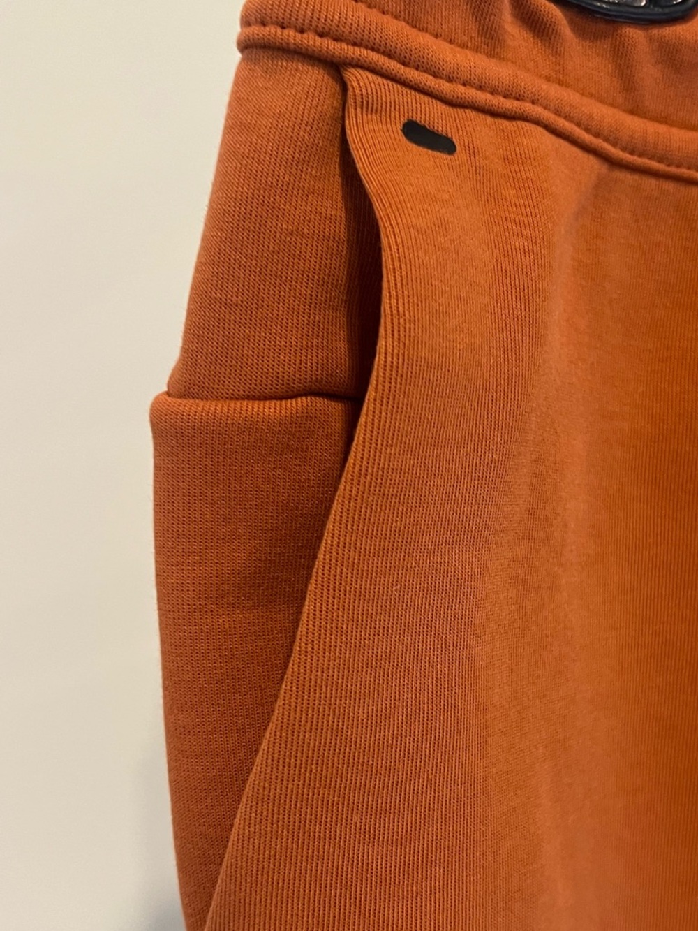 Nike Tech Fleece Orange Burnt Sunrise Drawstring Shorts Mens Sz Medium - Picture 4 of 15